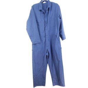Berco Mens Size 48R Navy Blue Work Coveralls Vintage